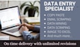do accurate data entry, copy paste, data and email scraping