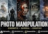 create cinematic photo manipulation and surreal photoshop artwork