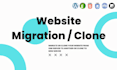 migrate clone wordpress shopify wix