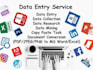 do fast data entry, web research, copy paste, typing work