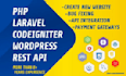 fix or develop any php,codeigniter,laravel,wordpress website