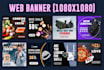 design stunning web banner or google ads