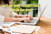 do high quality well researched articles for you