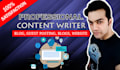 provide professional  SEO website content and article writing