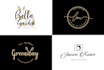 create hand lettering, calligraphy and typography logo