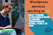 edit wordpress website, customize and modify wordpress