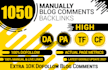 do 1050 high authority dofollow blog comments da30 backlinks