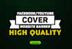 design facebook cover, youtube banner web banner