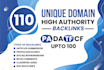 increase ranking with powerfull 110 unique domains tf cf 100
