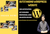 make an outstanding  wordpress website