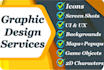 create game ui ux, logo, menus and buttons