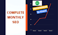 do complete monthly SEO for your website