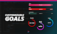 code customizable stream goals with levels and alerts