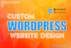 create stunning custom website design in wordpress