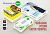 do packaging design and products label design