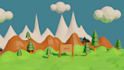 do low poly flat shaded environment