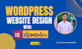 create elementor wordpress website, landing page elementor, elementor design