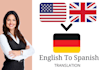 translate english into spanish