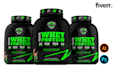 do a premium supplement label design, product label design