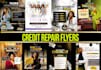 design unique credit repair flyers and instagram post