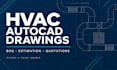 draft hvac shop drawings in autocad and prepare quantity boq