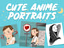 create cute anime portrait caricatures