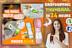 design facebook ads thumbnail for dropshipping products