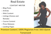 write SEO friendly real estate content