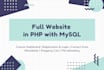 develop a full website in php with mysql