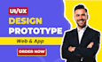 do website and mobile app design UI UX prototype in figma