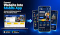 convert website to android and ios mobile app