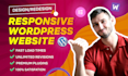 create responsive wordpress, woocommerce website