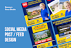 design social media post feed