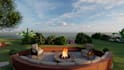 create your fireplace outdoor space,deck,garden,backyard