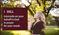 intercede on your behalf to god in prayer for your needs