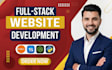 do full stack website development, custom web app, as your web developer