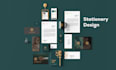 design professional business card and complete stationery kit