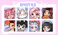 draw chibi twitch emotes for you