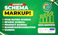 setup schema markup, rich snippets and star rating