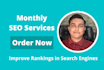 provide monthly SEO service to boost your rankings