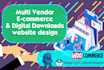 build dokan,wcfm or digital download multi vendor ecommerce marketplace website