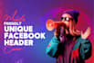 design unique facebook header cover