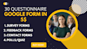 create google forms, online surveys, polls and quizzes