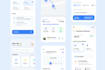 do figma mobile app, website ui design, landing page