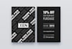 design a modern gift card, discount, voucher, coupon