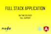 build a full stack application using angular and node
