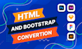 convert figma to HTML responsive website using tailwindcss