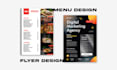 create restaurant menu and flyer designs