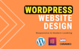 create responsive wordpress website design, business or blog website, lander