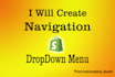 add navigation and drop down menu to your store